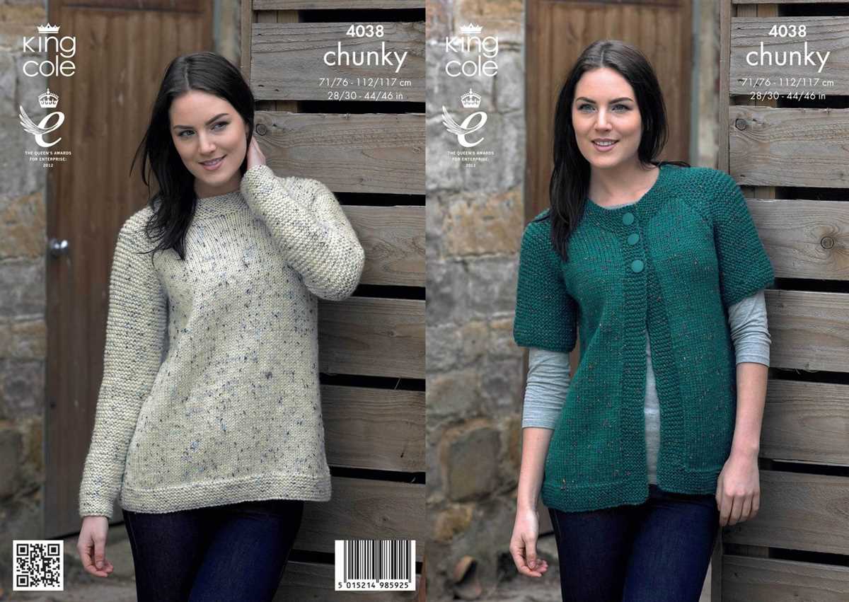 Ladies chunky knitting patterns
