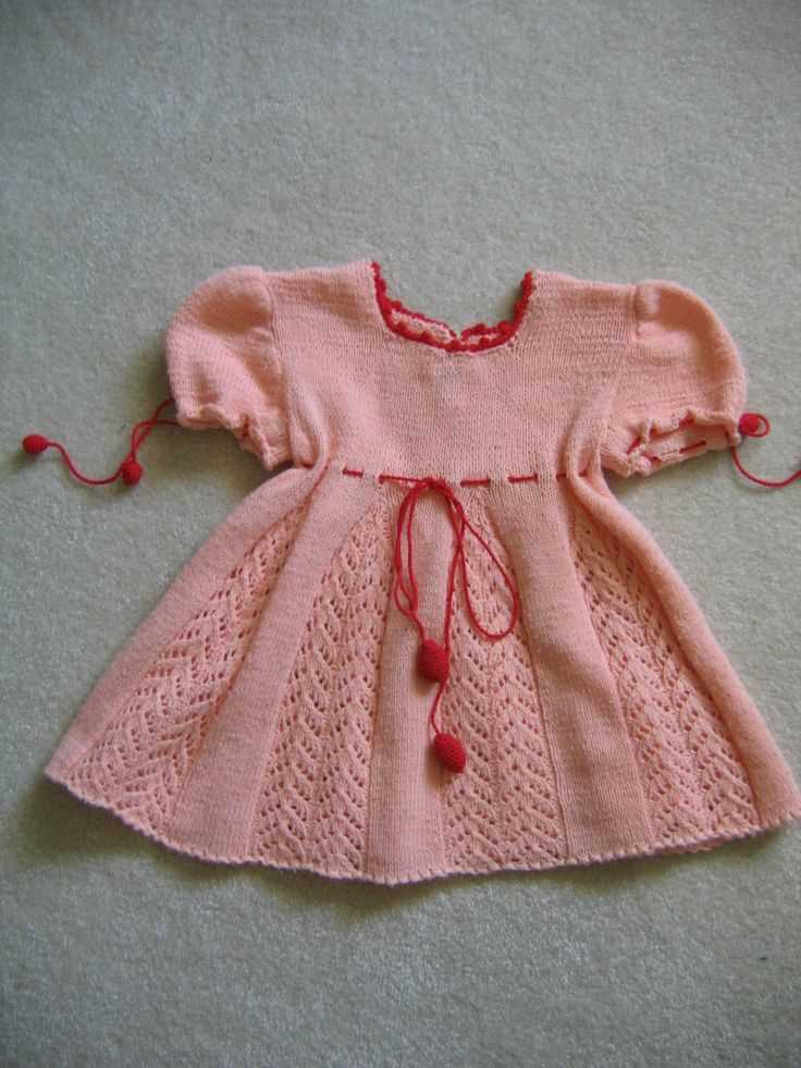Baby dress knitting pattern