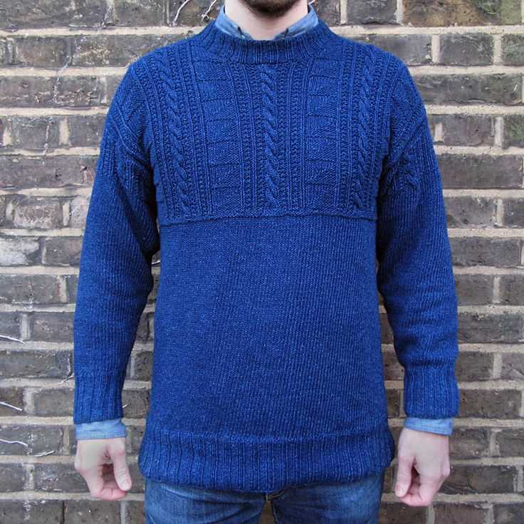 Mens fisherman sweater knitting pattern