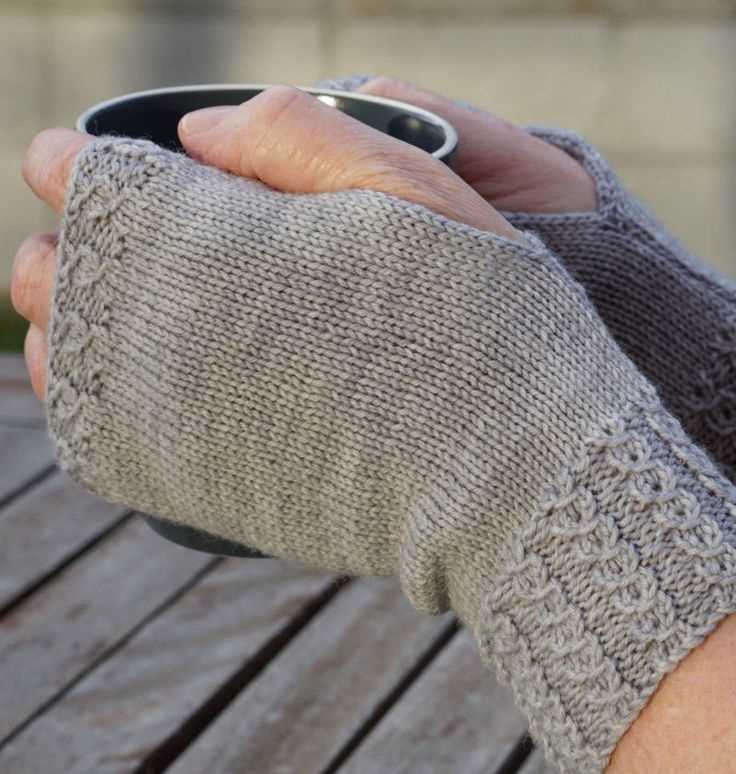 2 needle fingerless gloves knitting pattern