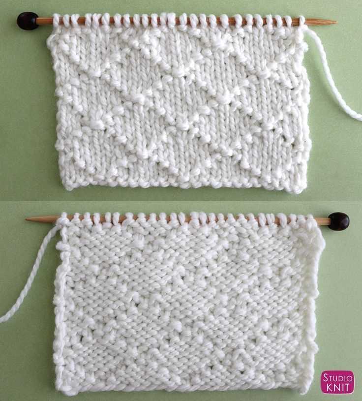 Diamond brocade knitting pattern