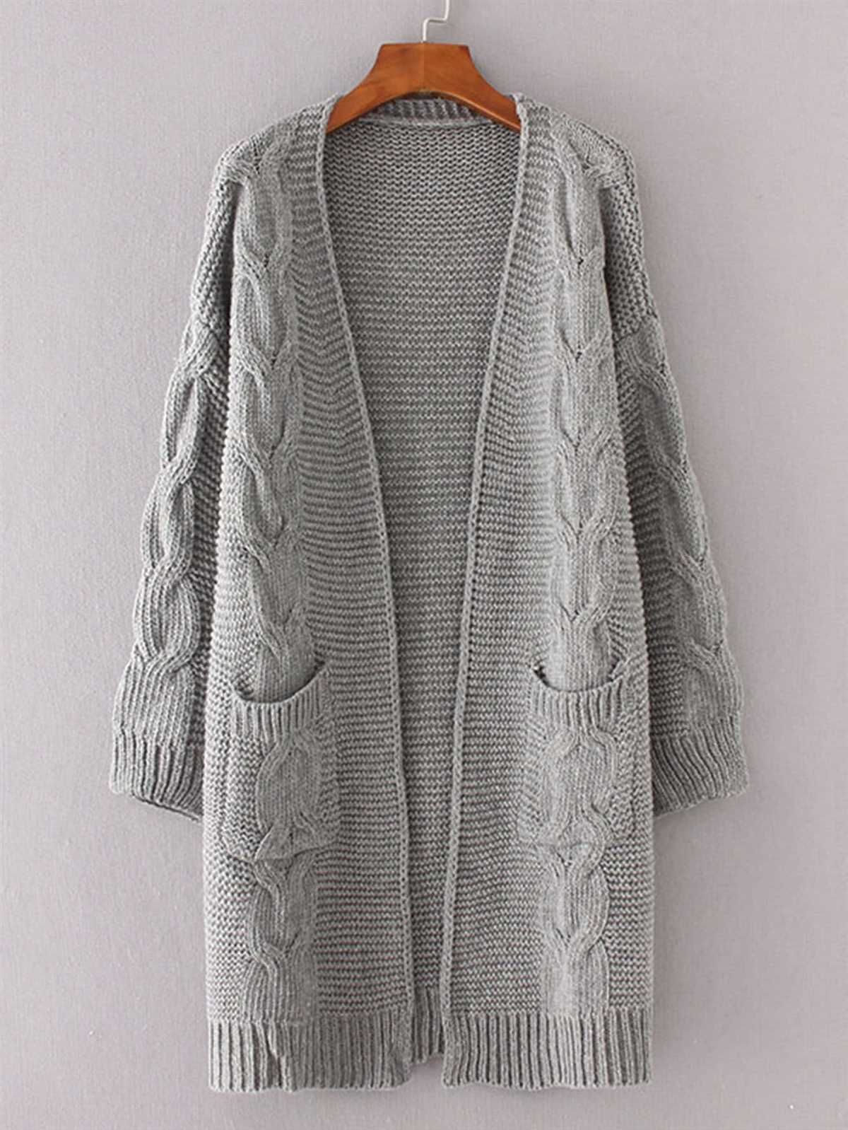 Cocoon-style cardigan knitting pattern