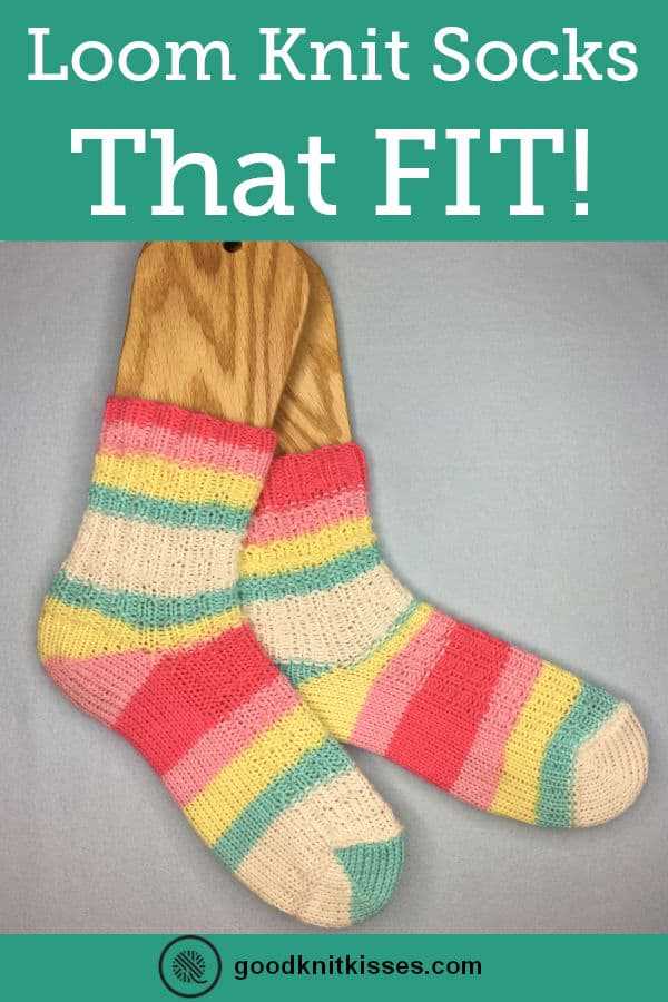 Loom knit socks pattern