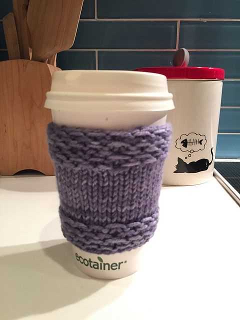 Cup cozies knitted patterns