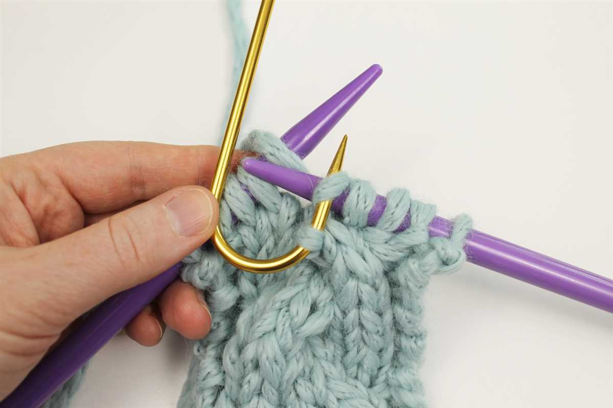 Beginner cable knit hat pattern