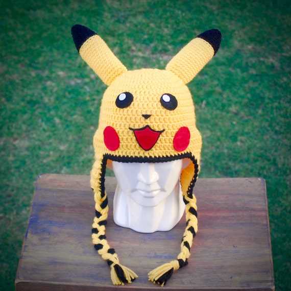 Pikachu knit hat pattern