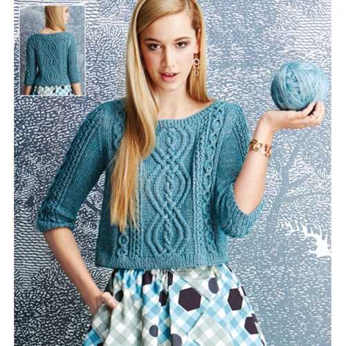 Knitting cropped sweater pattern