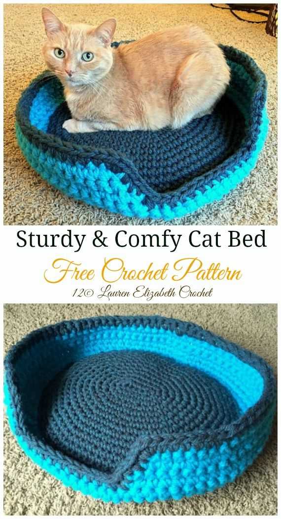 Free cat bed knitting patterns