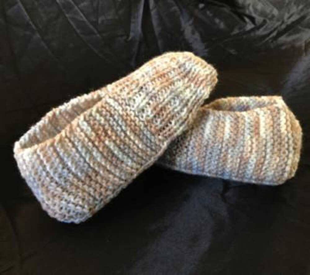 Knit slippers pattern