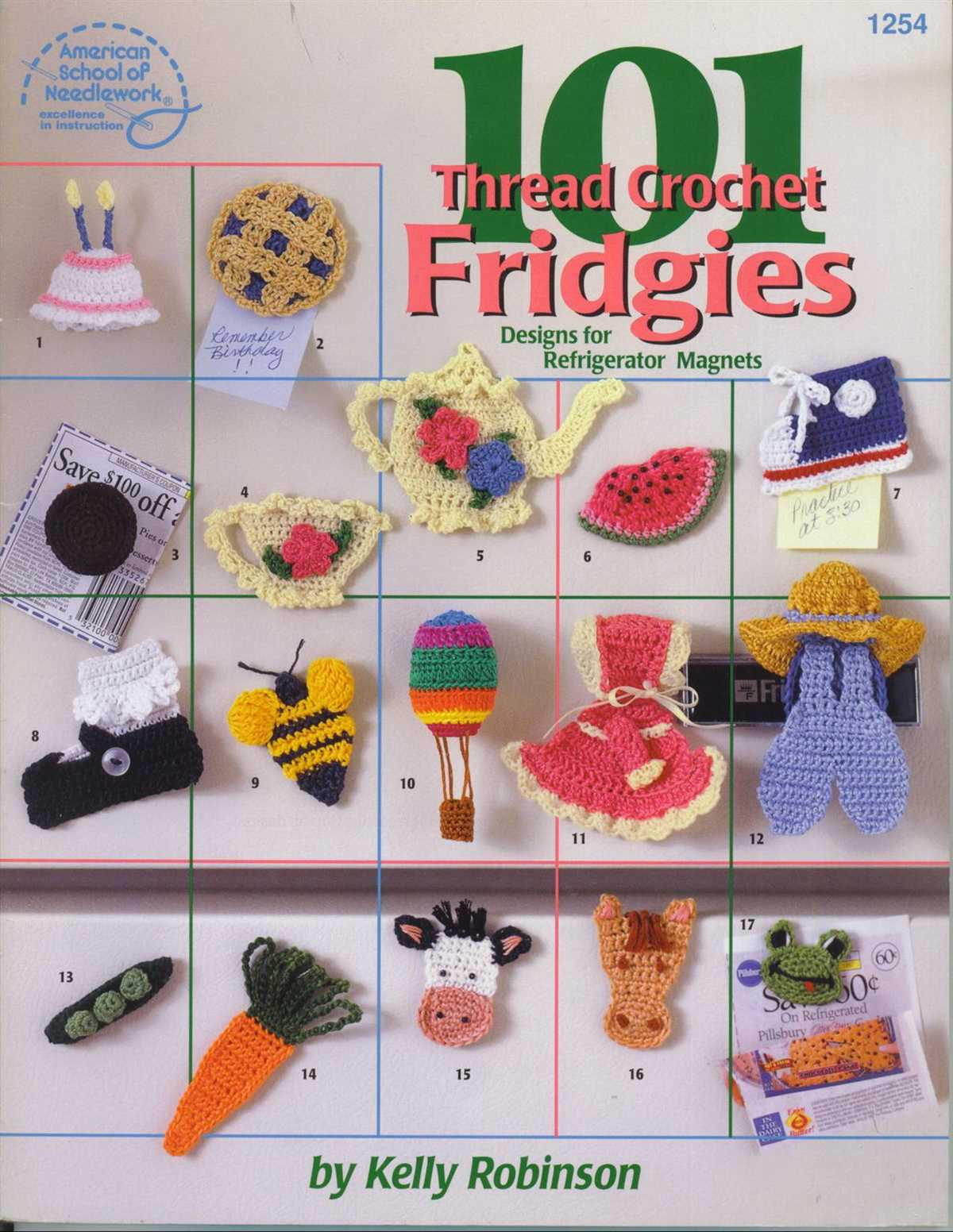Knitting pattern magnets