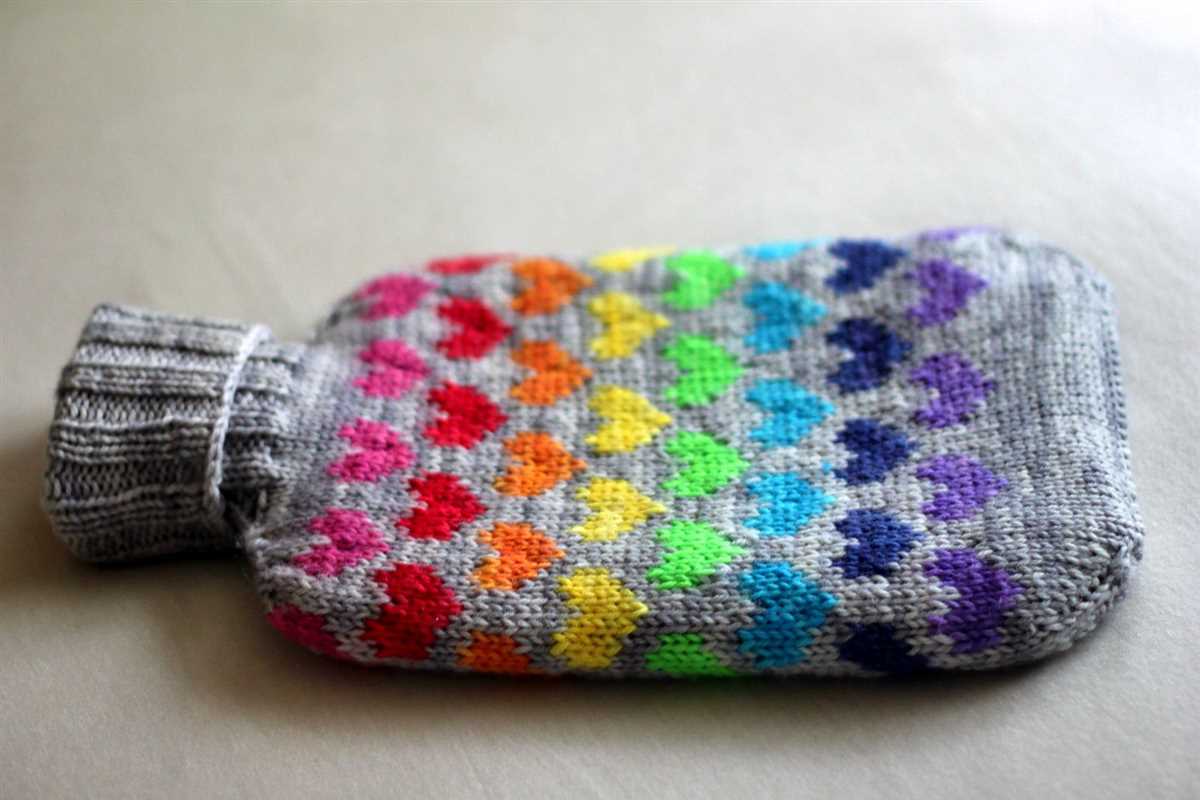 Easy hot water bottle knitting pattern
