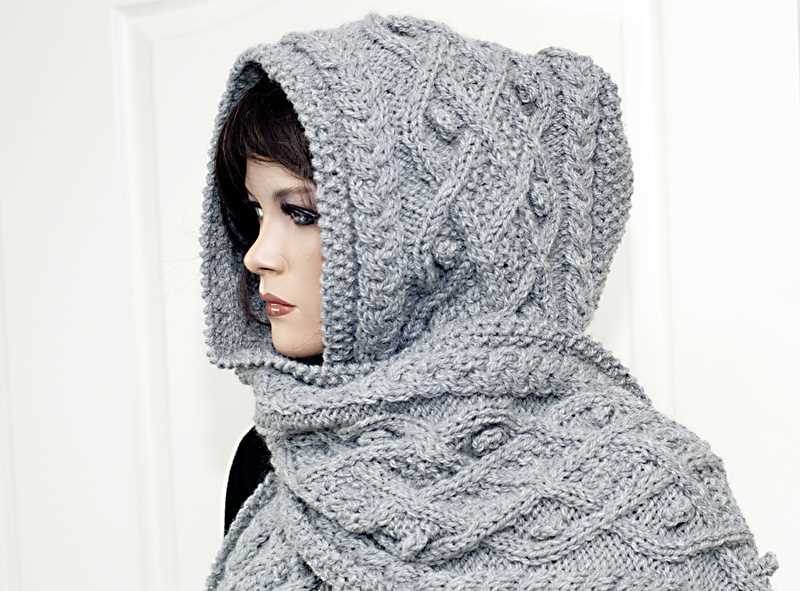 Hooded scarf knitting pattern ravelry