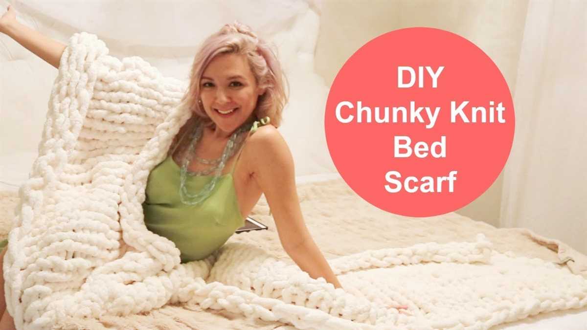 Create a Cozy Handmade Bed Runner with a Chunky Knit Pattern Chunky knit bed runner pattern