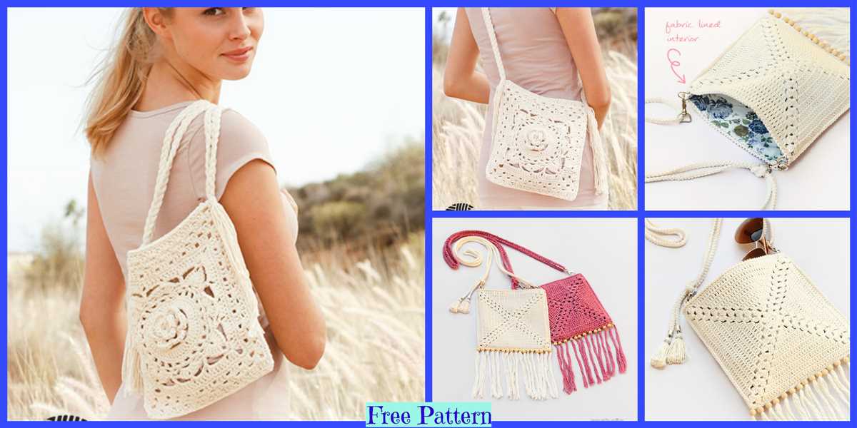 Knitting pattern for shoulder bag