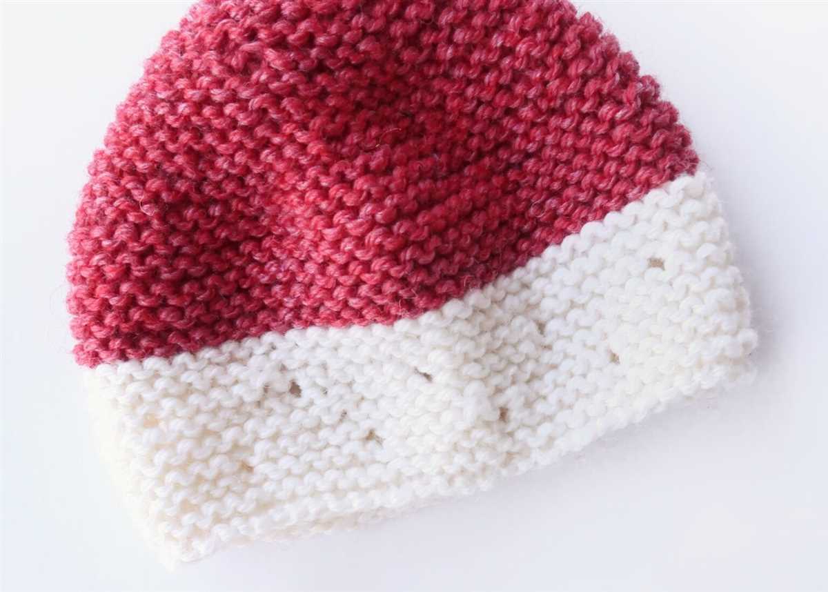 Free knitting patterns for baby hats on straight needles dk
