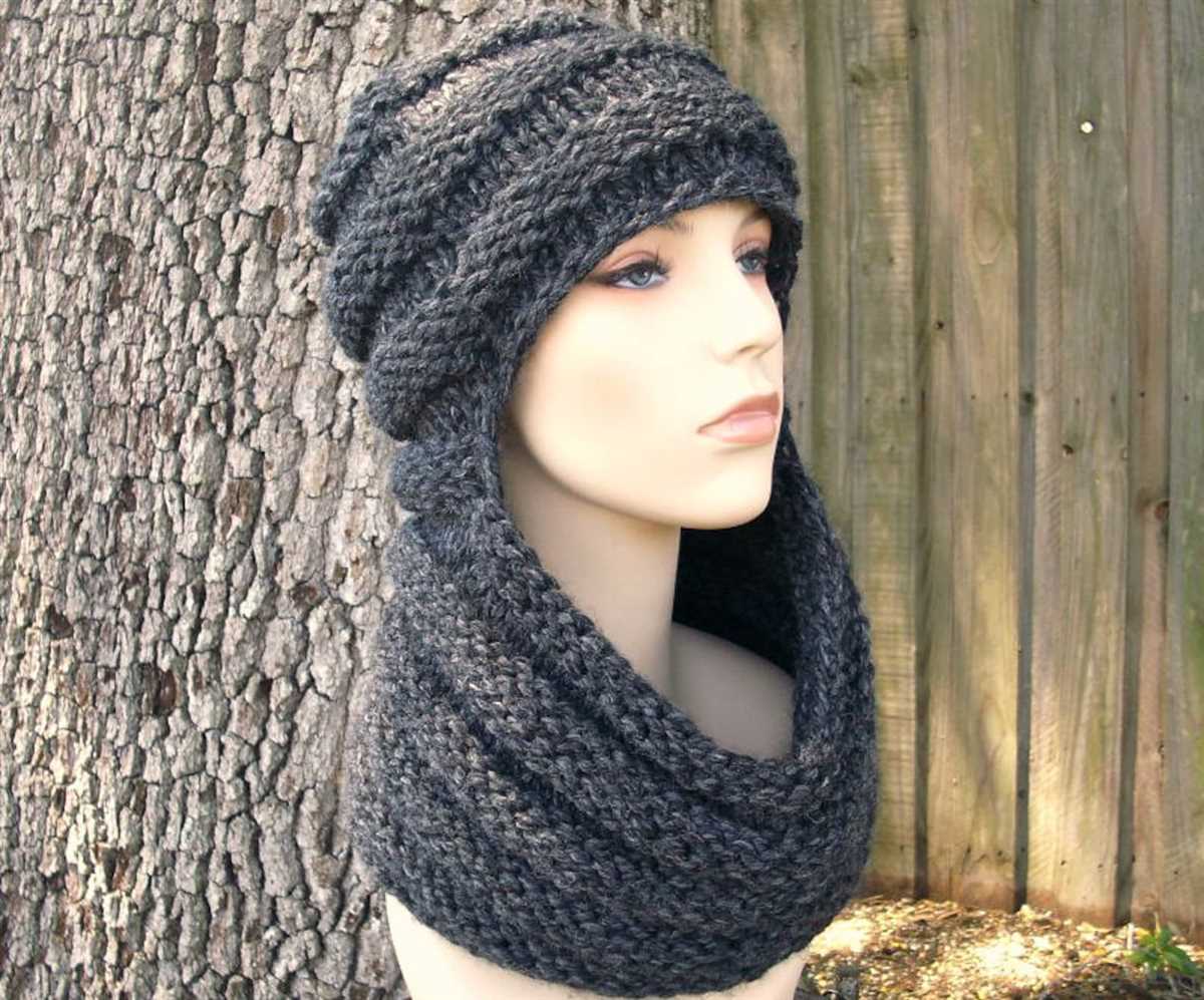 Hat and scarf knitting pattern