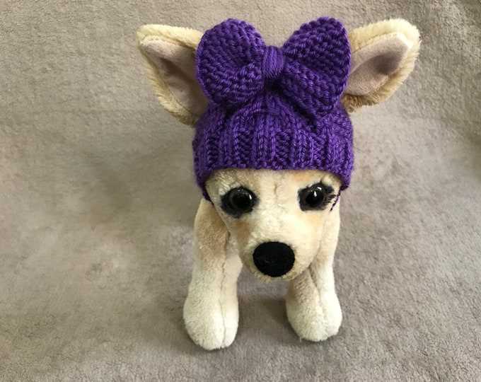 Knitted hats for dogs free pattern