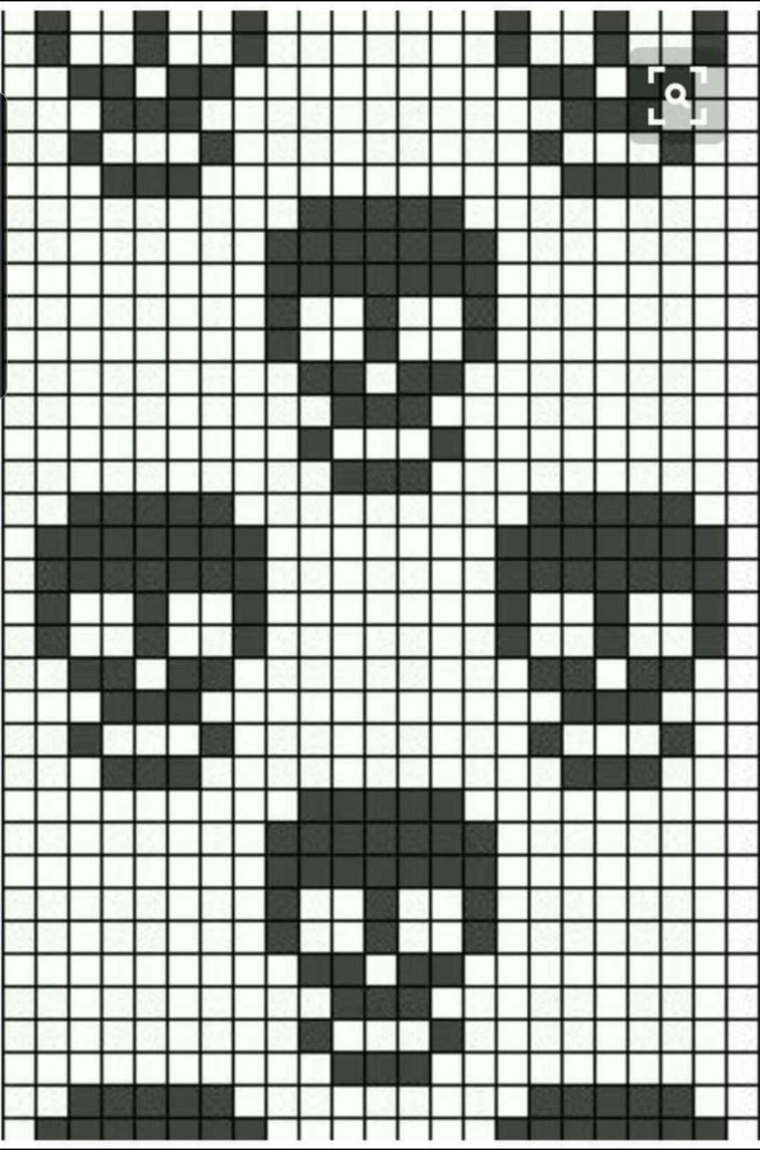 Skull knit pattern