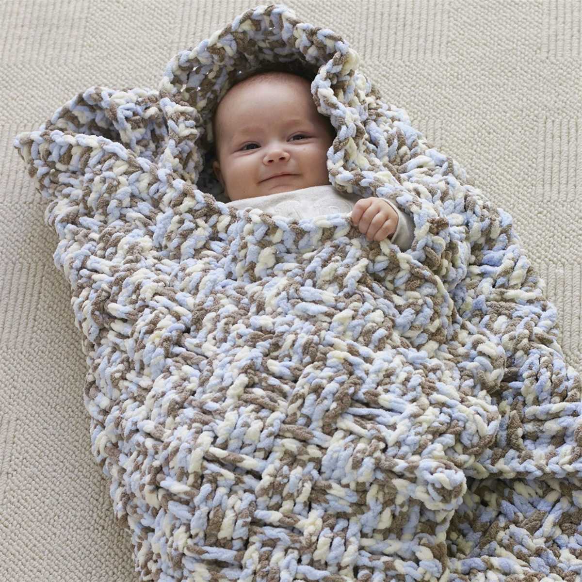 Yarnspirations bernat baby blanket knit pattern
