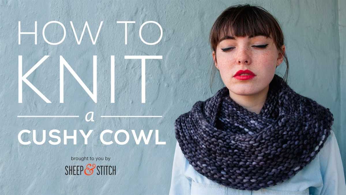 Infinity scarf knitting pattern for beginners