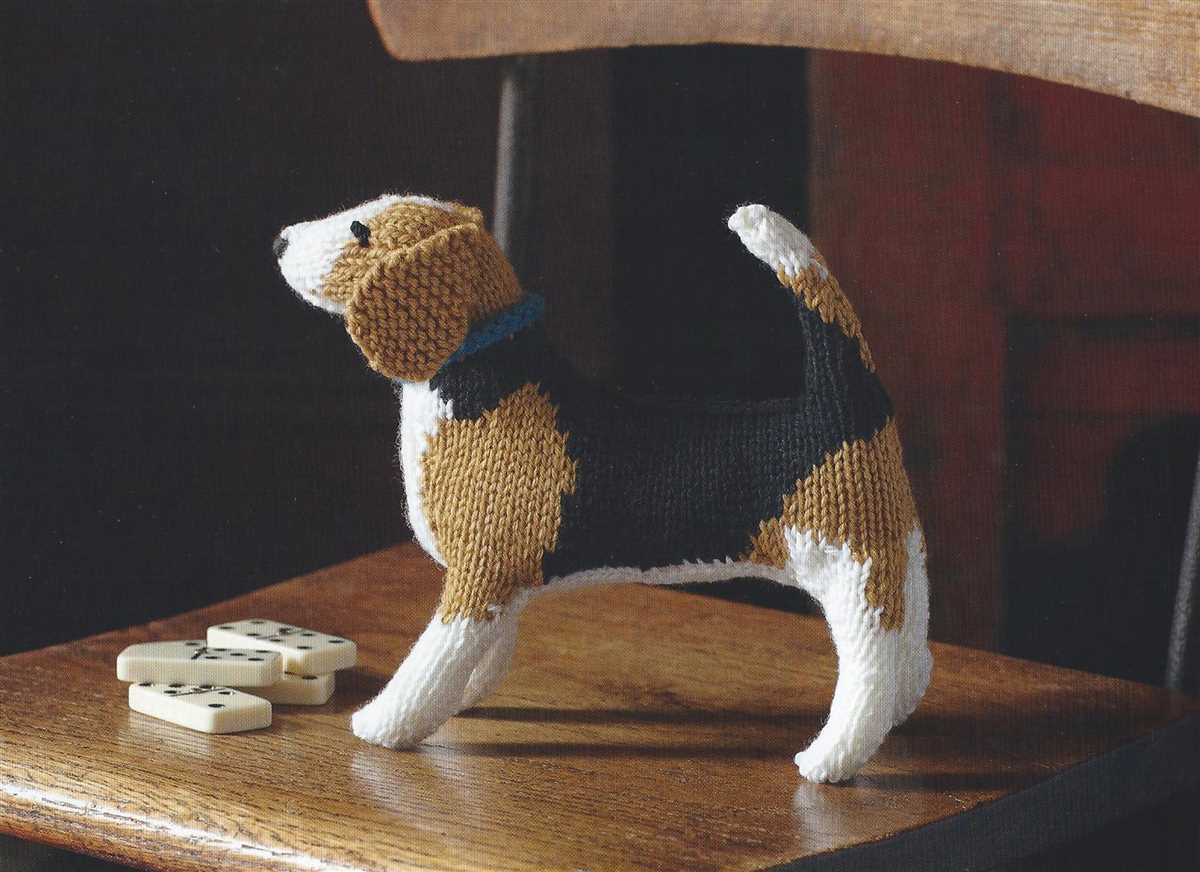 Knitted dog pattern