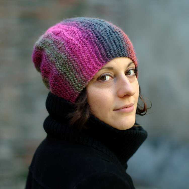 Beanie hat knitting pattern