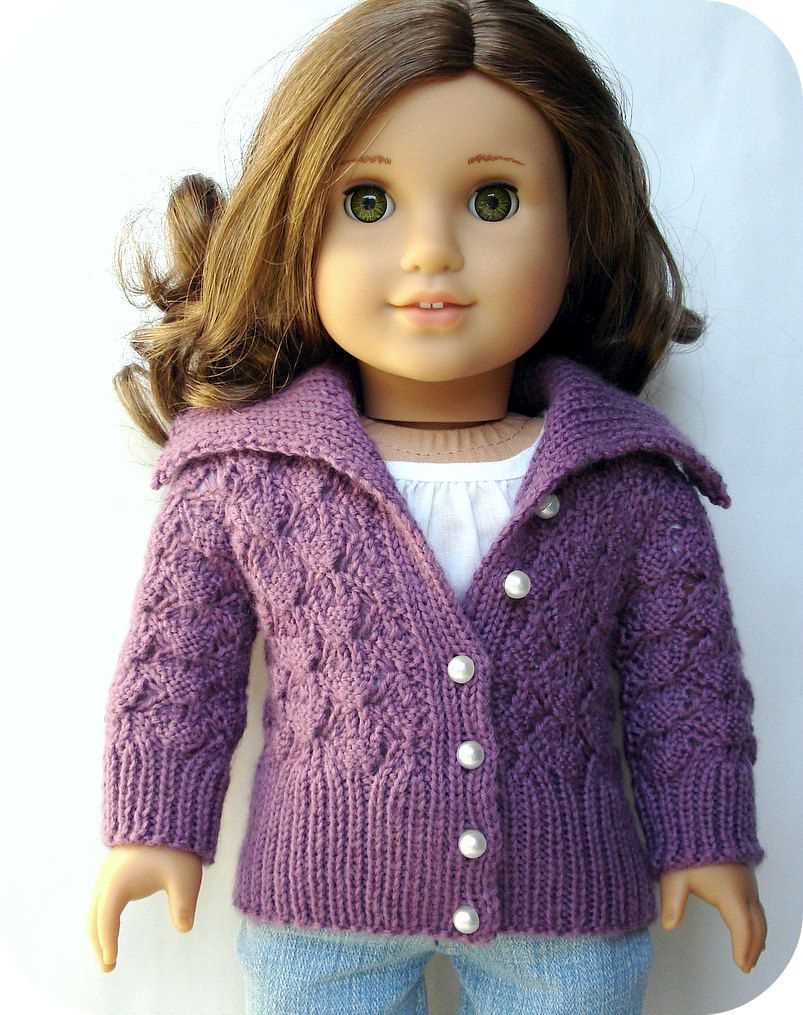 Knitting pattern for doll sweater