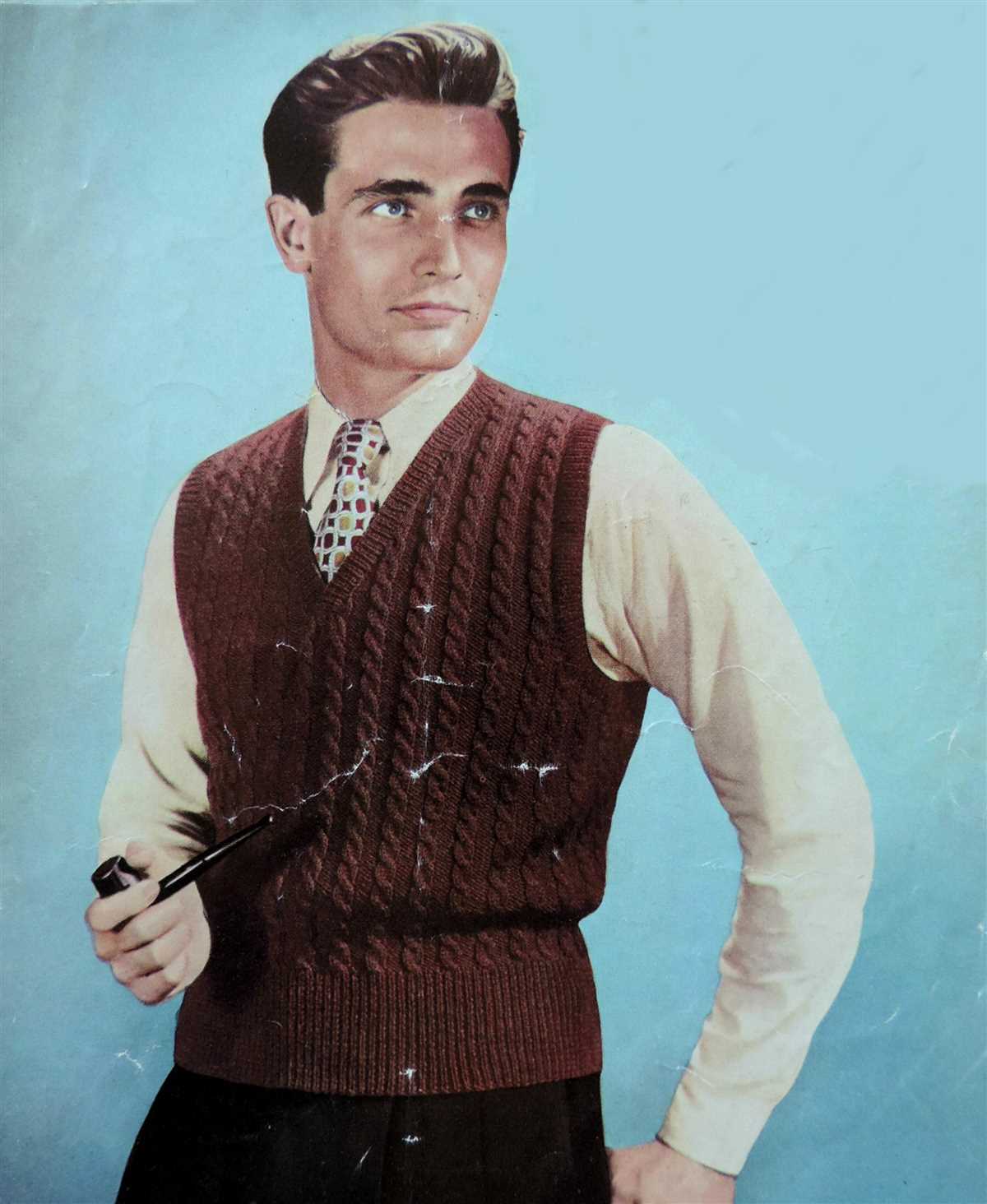 Cable tank top knitting pattern