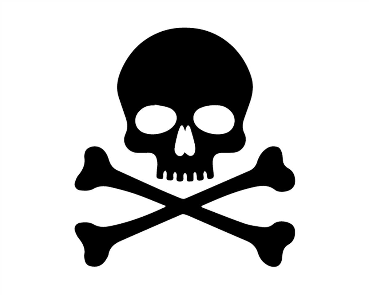 Skull and crossbones knitting pattern