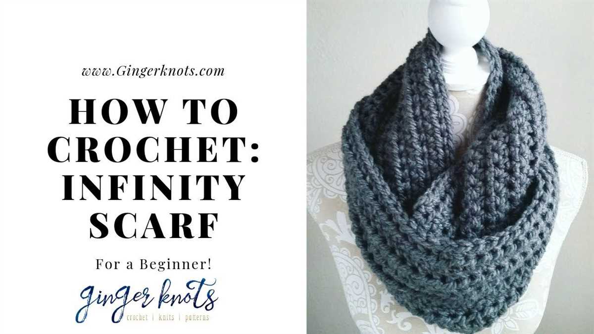 Infinity scarf knitting pattern for beginners