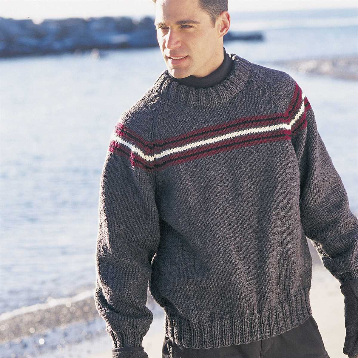 Chunky mens sweater knitting pattern