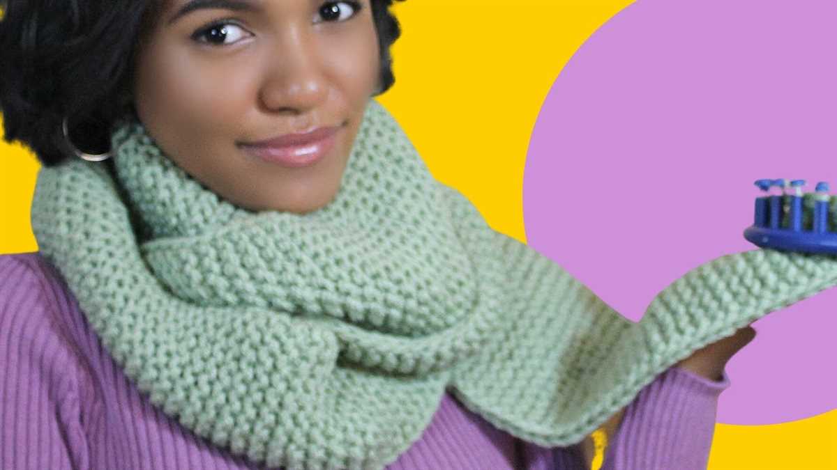 Loom knit infinity scarf pattern free