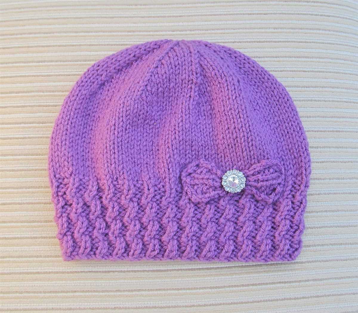 Ladies knitted hat patterns