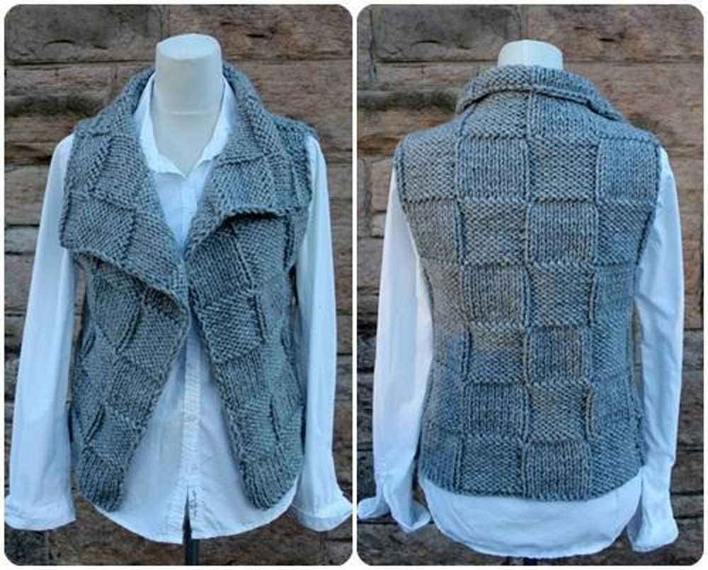 Chunky sweater vest knitting pattern