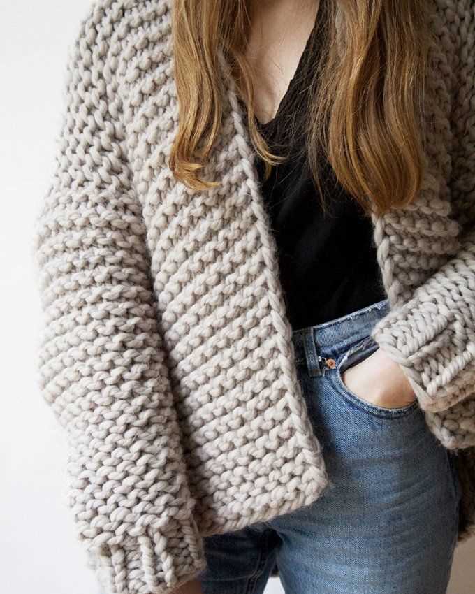 Oversized chunky knit sweater pattern free