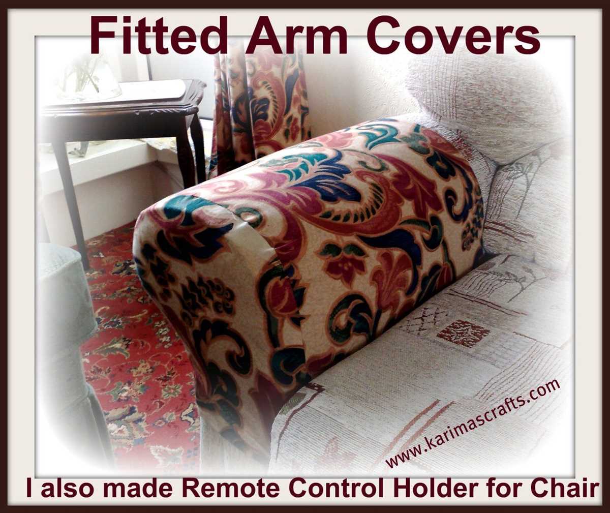 Knitting pattern for chair arm covers