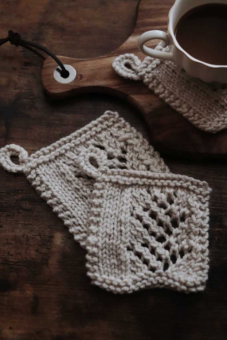 Knit coaster patterns