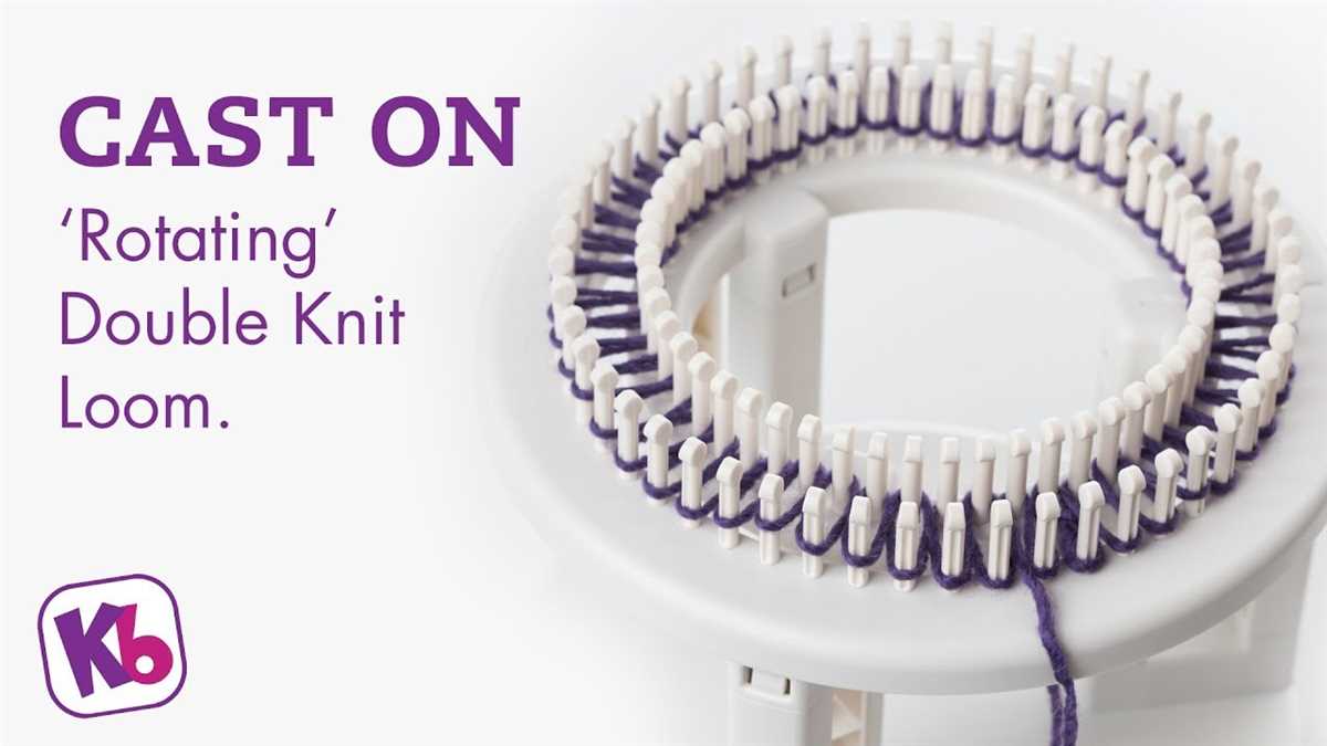 Rotating double knit loom patterns