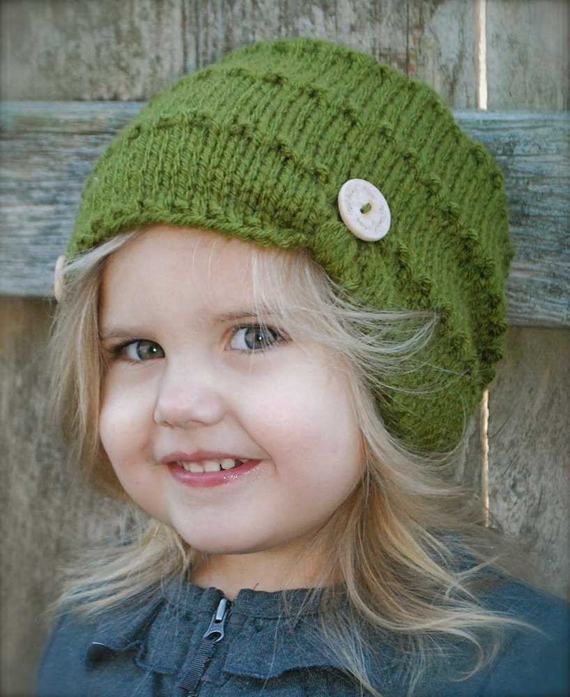 Kids knitted hat pattern