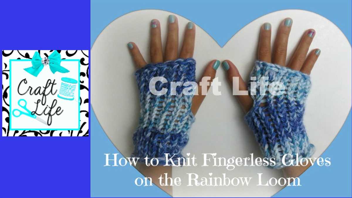 Fingerless gloves knitting pattern magic loop