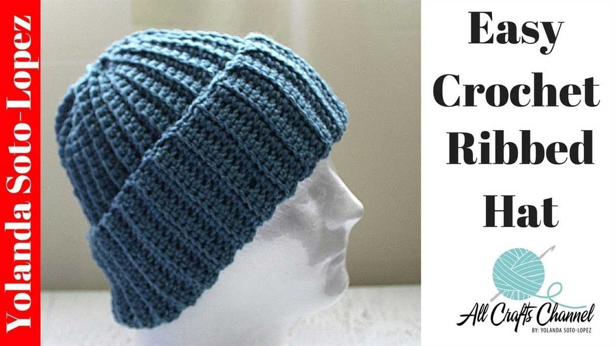 8 ply ribbed beanie knitting pattern