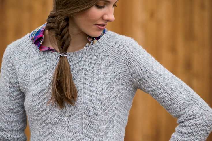 Easy raglan sweater knitting pattern