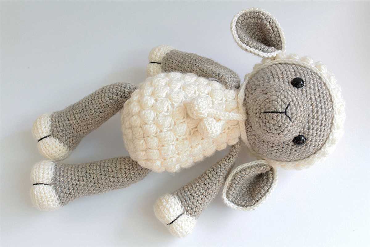 Knitted lamb pattern