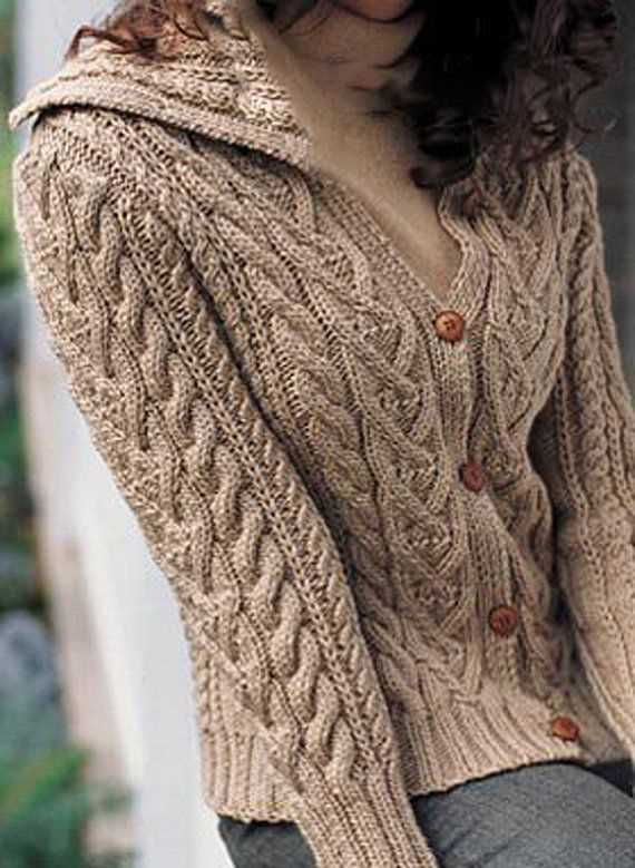 Womens aran cardigan knitting patterns