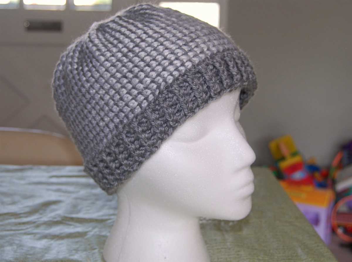 Men's double knit hat pattern free