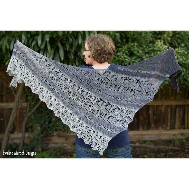 Large shawl knitting pattern