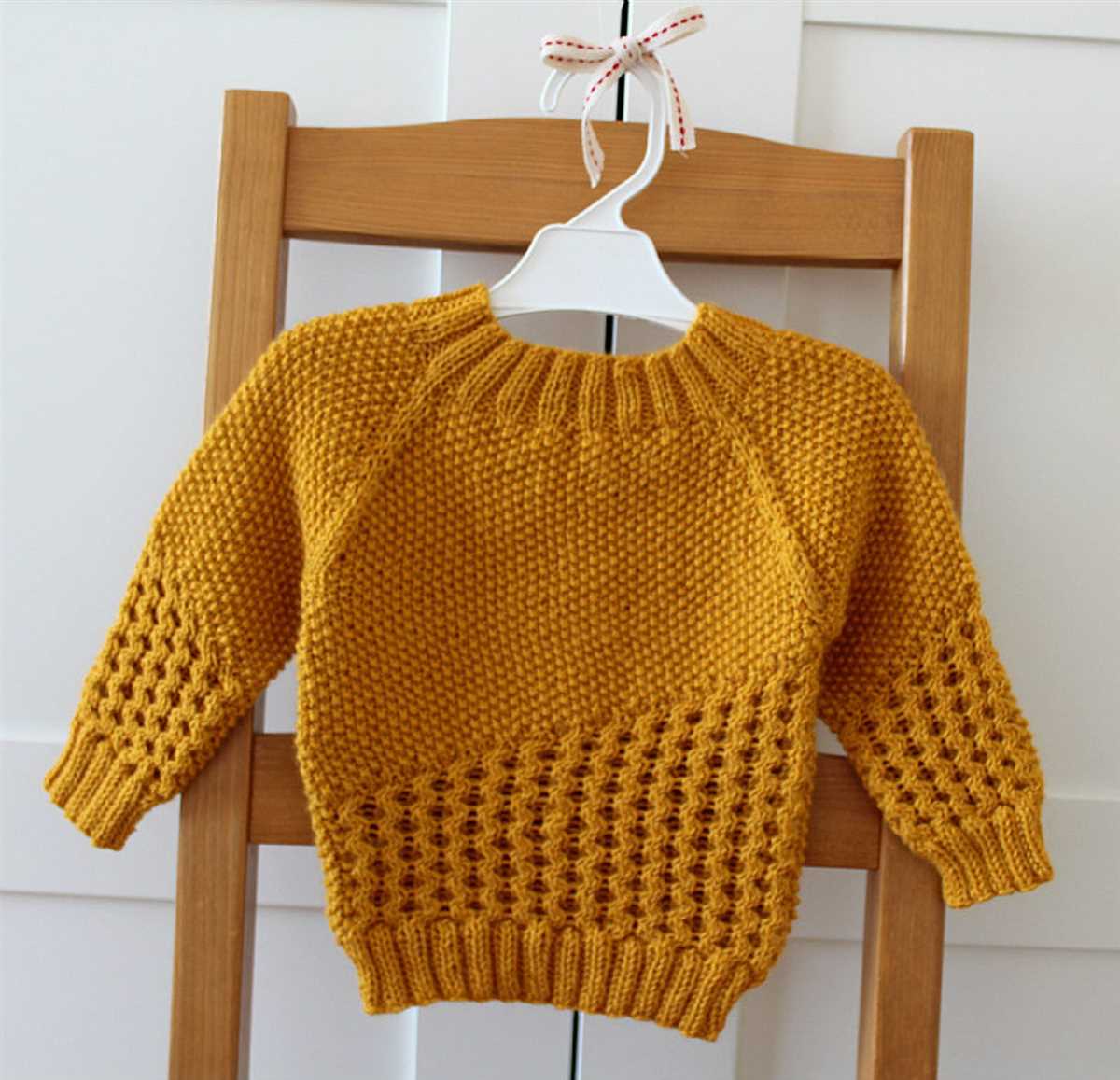 Easy knit raglan sweater pattern