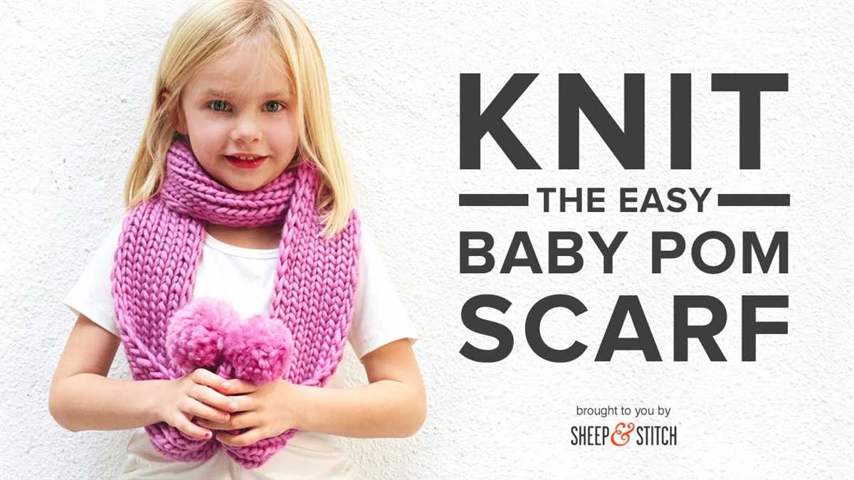 Knitting pattern for childrens scarf