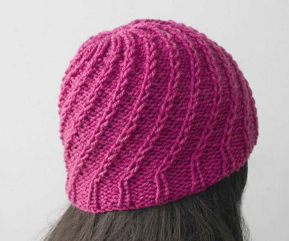 Easy rib knit hat pattern