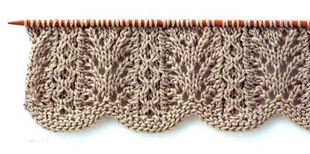 Alsatian scallop knitting pattern